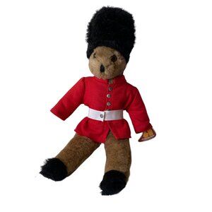 Alresford English bear Royal guardsman red handmade Made in England 18"